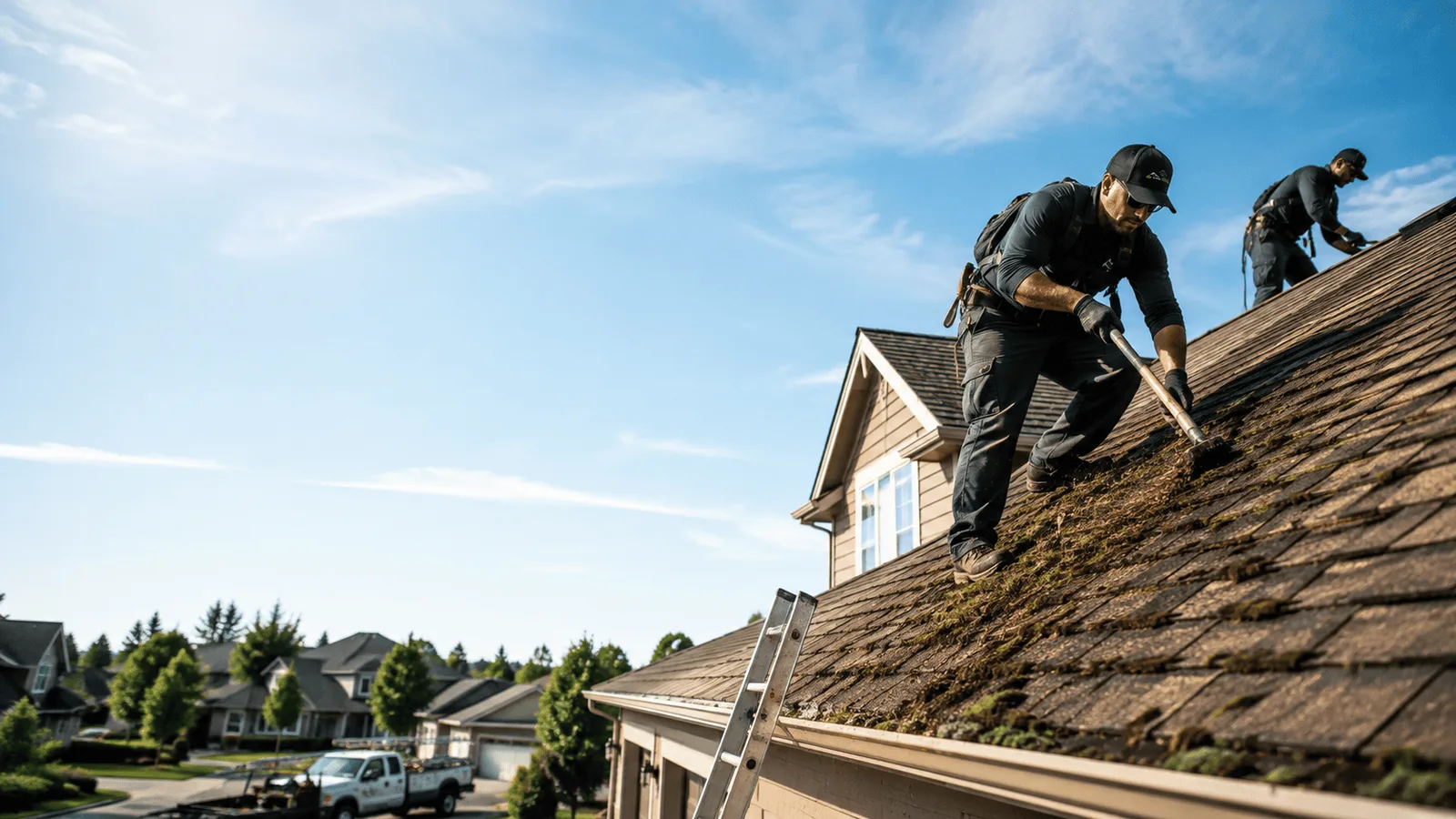 Roof Moss Removal in Stowell, TX near me